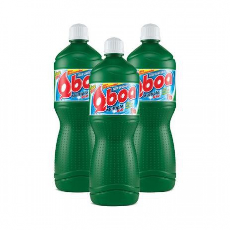 Agua sanitária 1 litro Qboa