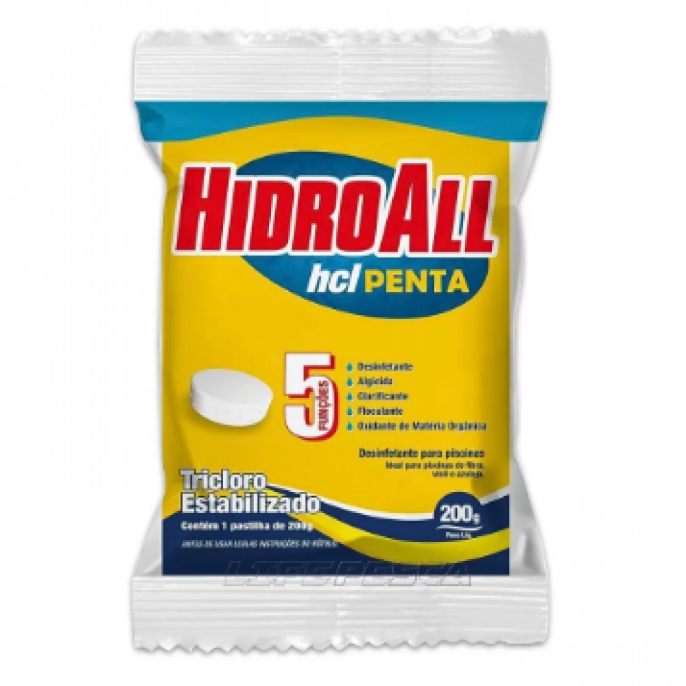Pastilha Tricloro 200g Hidroall